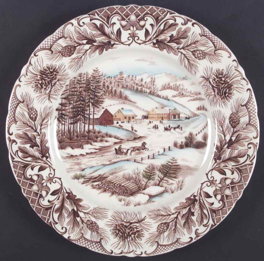Winter Holiday Dinner Plate by Johnson Brothers-1