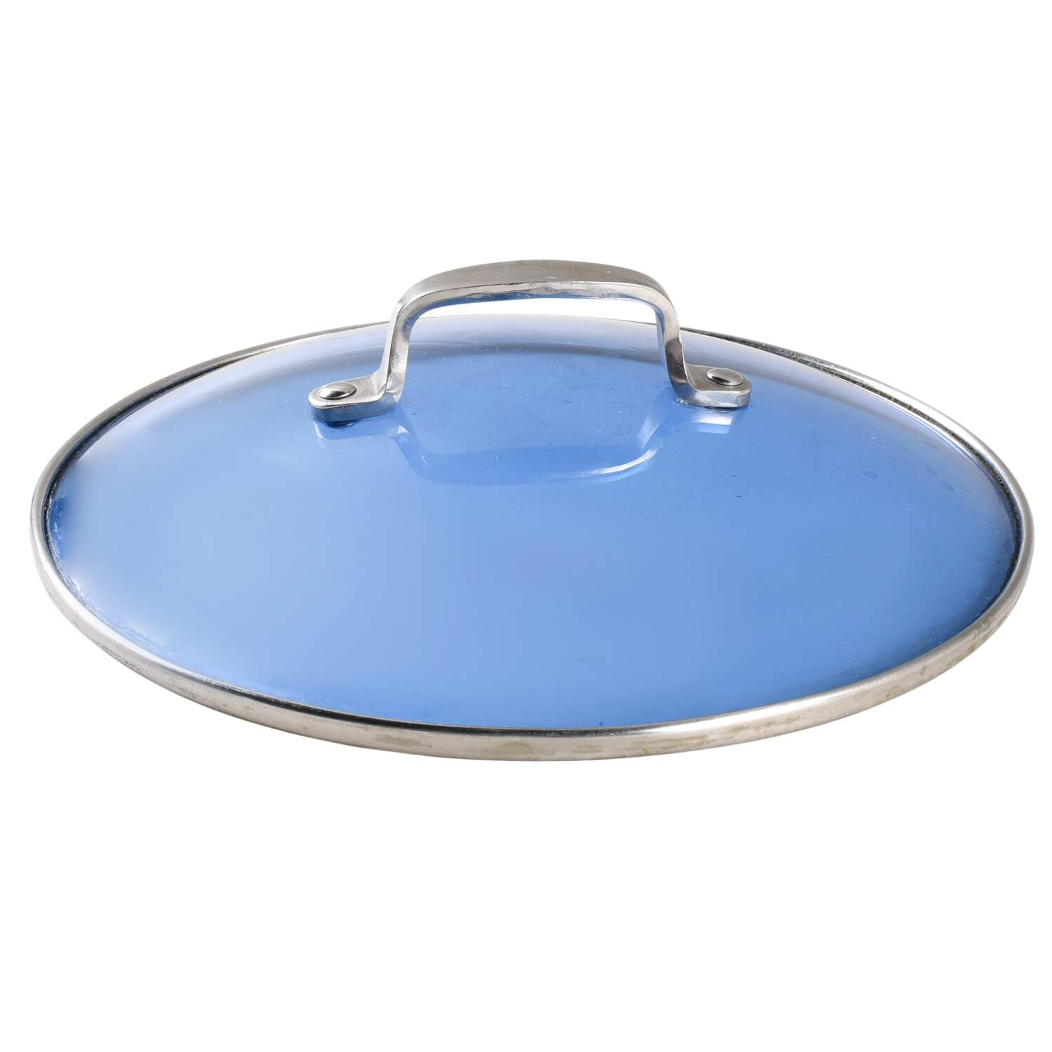 Willow Blue (Made in England, Earthenware, Newer) Lid for 3 Quart Metal Stew Pot by Johnson Brothers-1