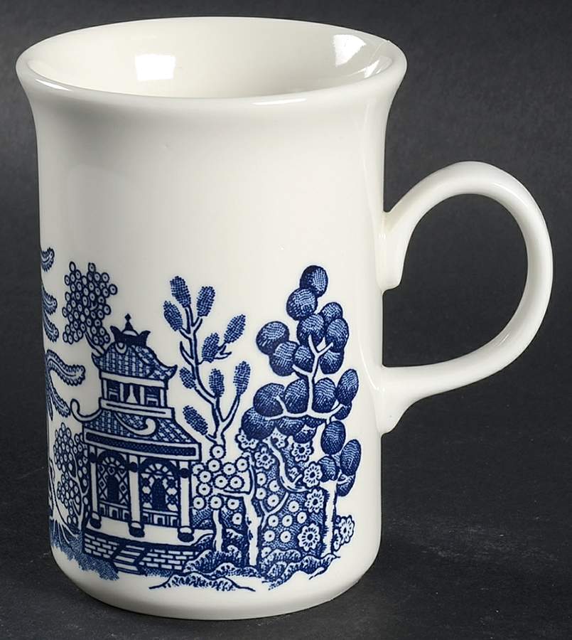 Willow Blue (Made in England, Earthenware, Newer) Mug by Johnson Brothers-1