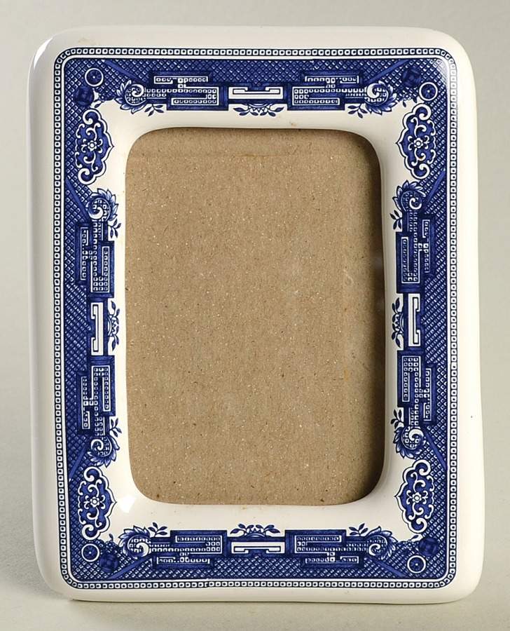 Willow Blue (Made in England, Earthenware, Newer) Frame-Holds 2.5" X 3.5" by Johnson Brothers-1