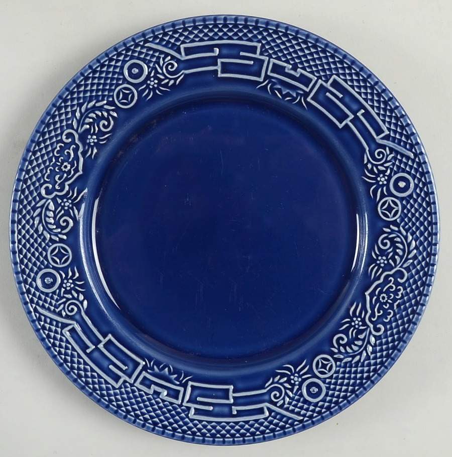Willow Blue (Made in England, Earthenware, Newer) Accent Salad Plate by Johnson Brothers-1