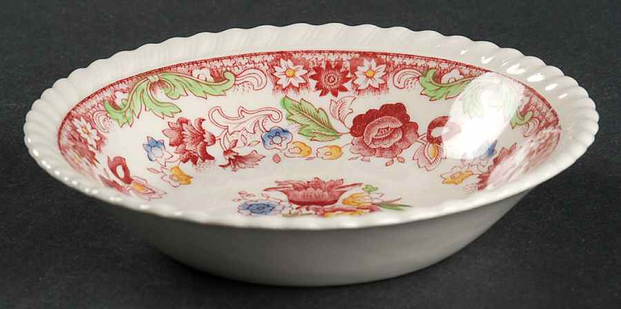 Winchester Pink (Rope Edge) Fruit/Dessert (Sauce) Bowl by Johnson Brothers-1