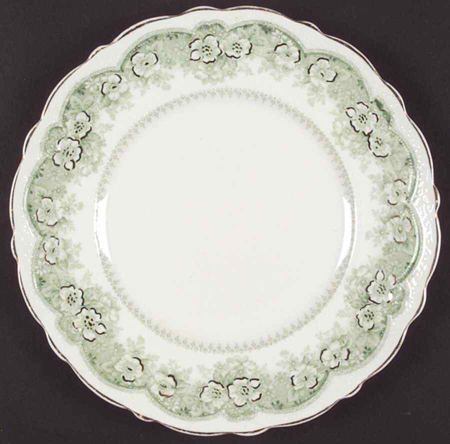Wild Rose Green Dinner Plate by Johnson Brothers-1