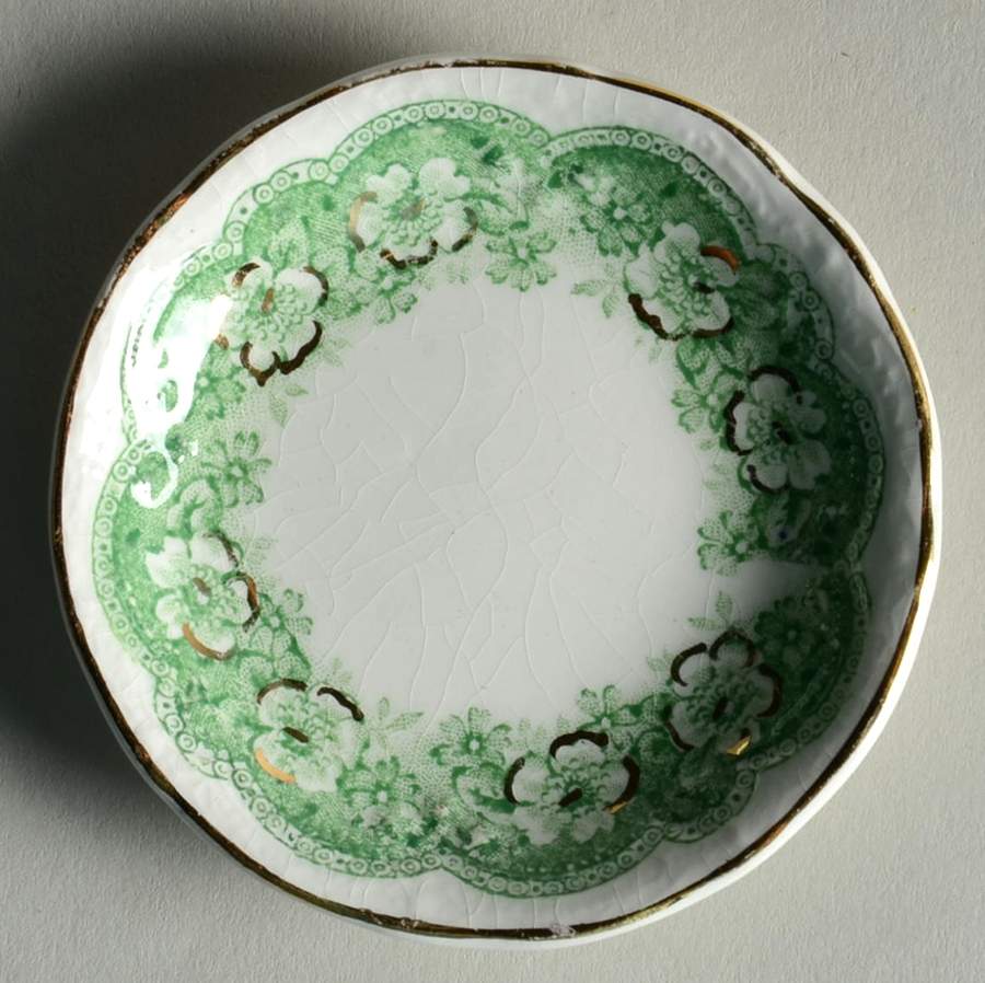 Wild Rose Green Butter Pat by Johnson Brothers-1