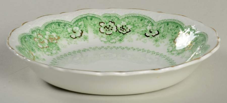 Wild Rose Green Fruit/Dessert (Sauce) Bowl by Johnson Brothers-1