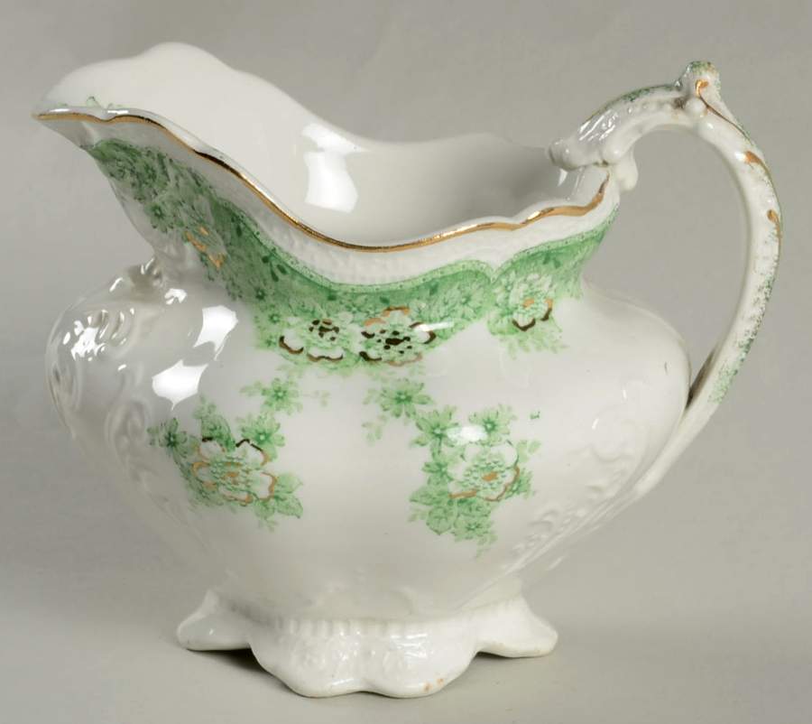 Wild Rose Green Creamer by Johnson Brothers-1