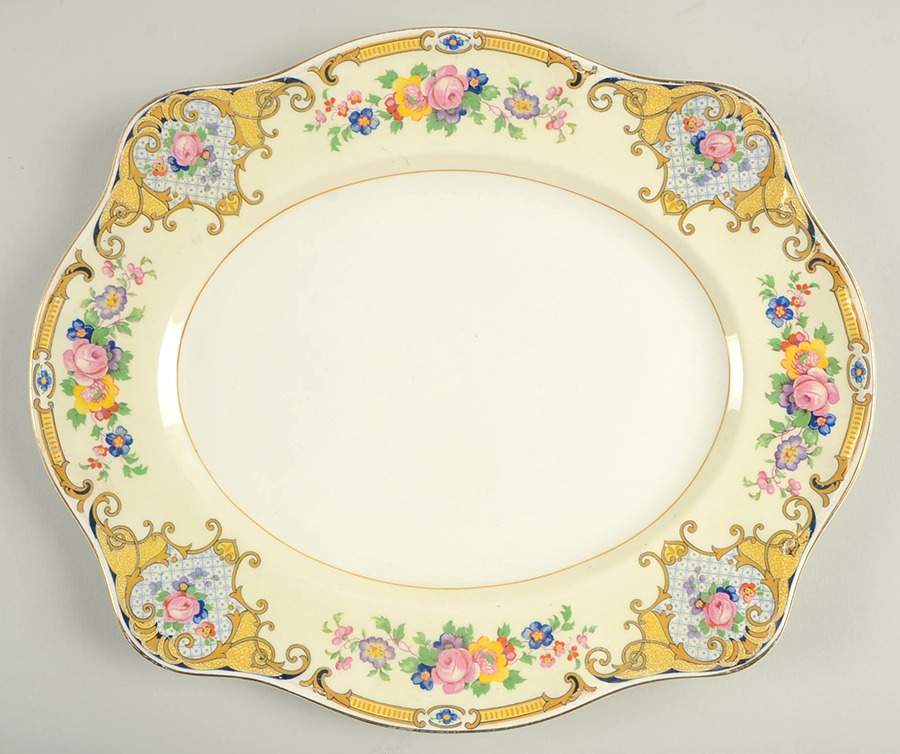 Yale 13" Oval Serving Platter by Johnson Brothers-1