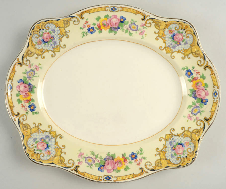Yale 12" Oval Serving Platter by Johnson Brothers-1