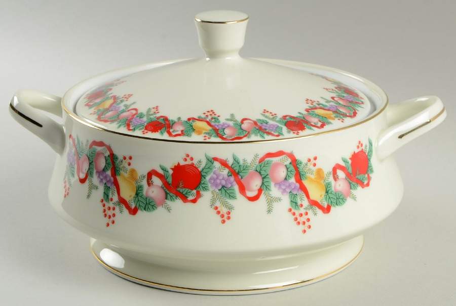 Cranberry Hill Round Covered Vegetable by JCPenney-1
