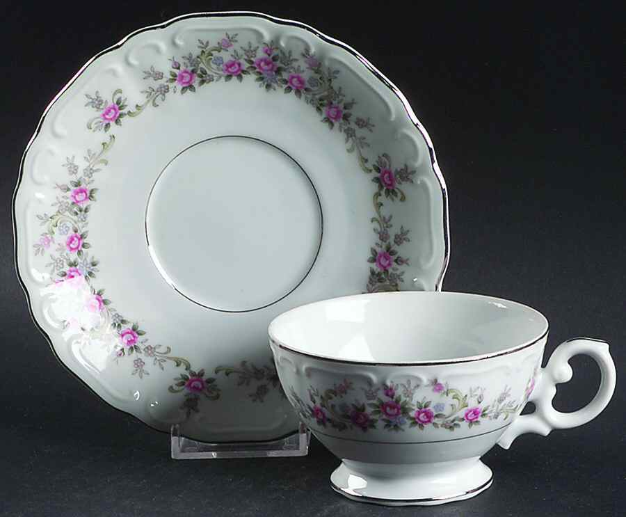 Marianna Footed Cup & Saucer Set by JCPenney-1