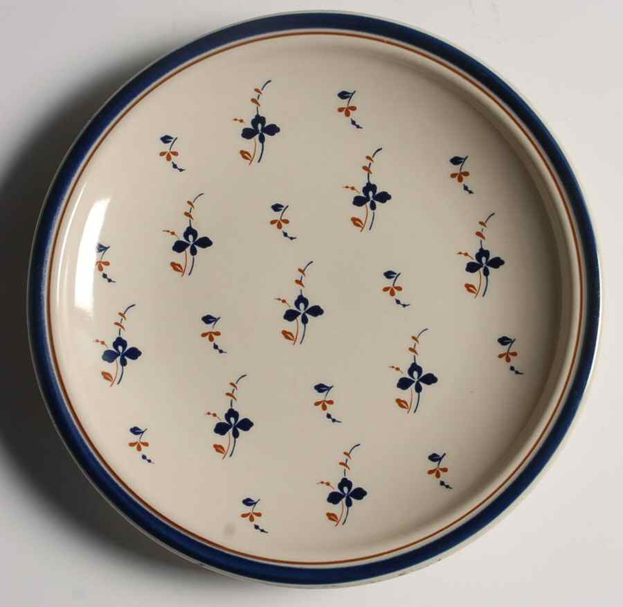 Antique Blue Flowers Salad Plate by Jepcor-1