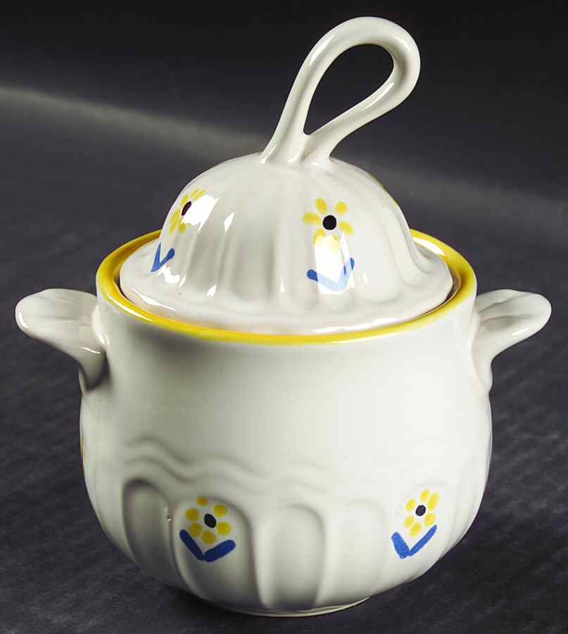 Black Eyed Susan Sugar Bowl & Lid by Jepcor-1