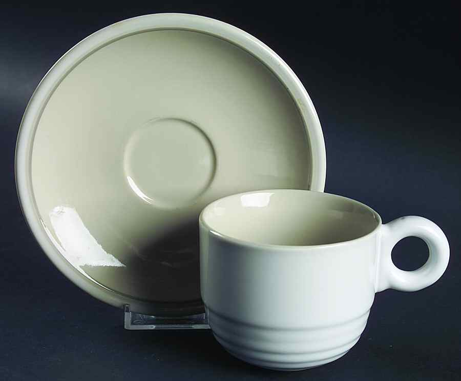 Chestnut Floral Flat Cup & Saucer Set by Jepcor-1