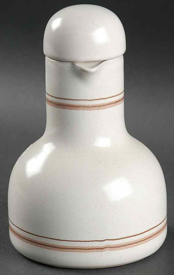 Country Cupboard Brown Oil Or Vinegar Cruet and Stopper by Jepcor-1
