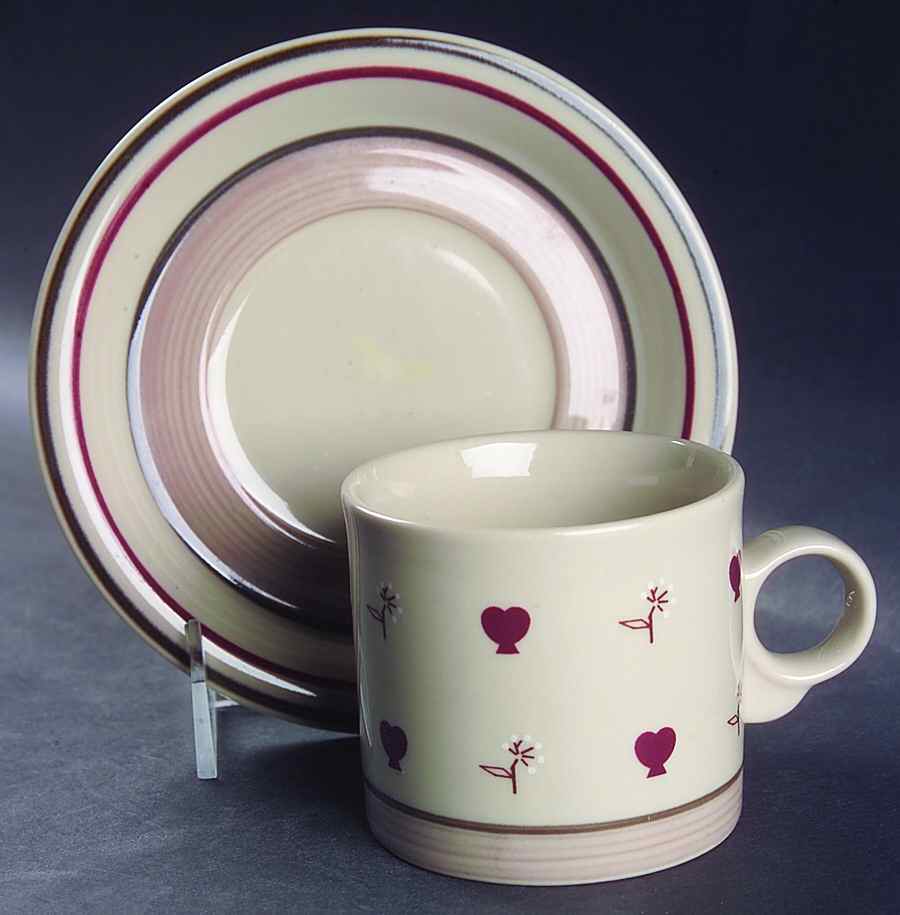 Maple Sugar Mold Flat Cup & Saucer Set by Jepcor-1