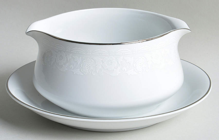 Victoria Gravy Boat with Attached Underplate by Jepcor-1