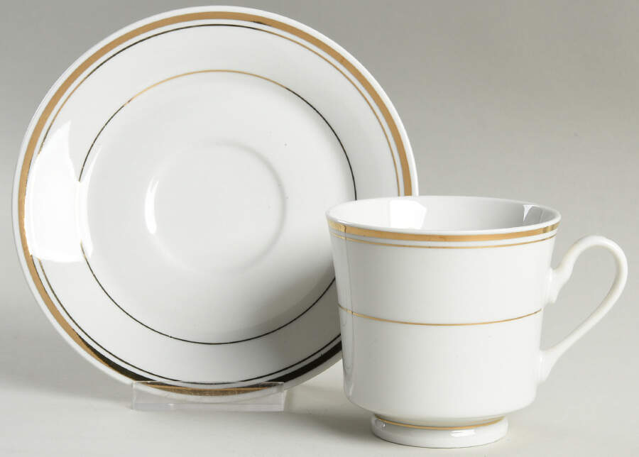 Classic Elegance Footed Cup & Saucer Set by JMP Marketing-1