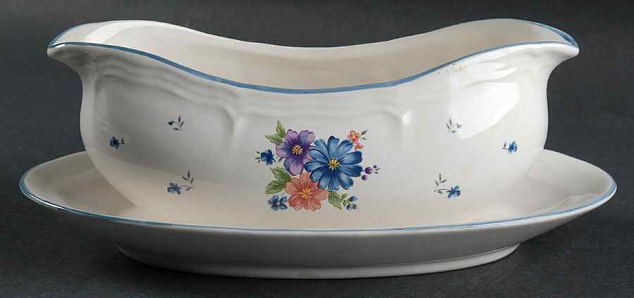 Provincial Bouquet Gravy Boat & Underplate by JMP Marketing-1