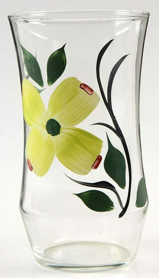 Dixie Dogwood Glassware Tall Tumbler by Joni China-1