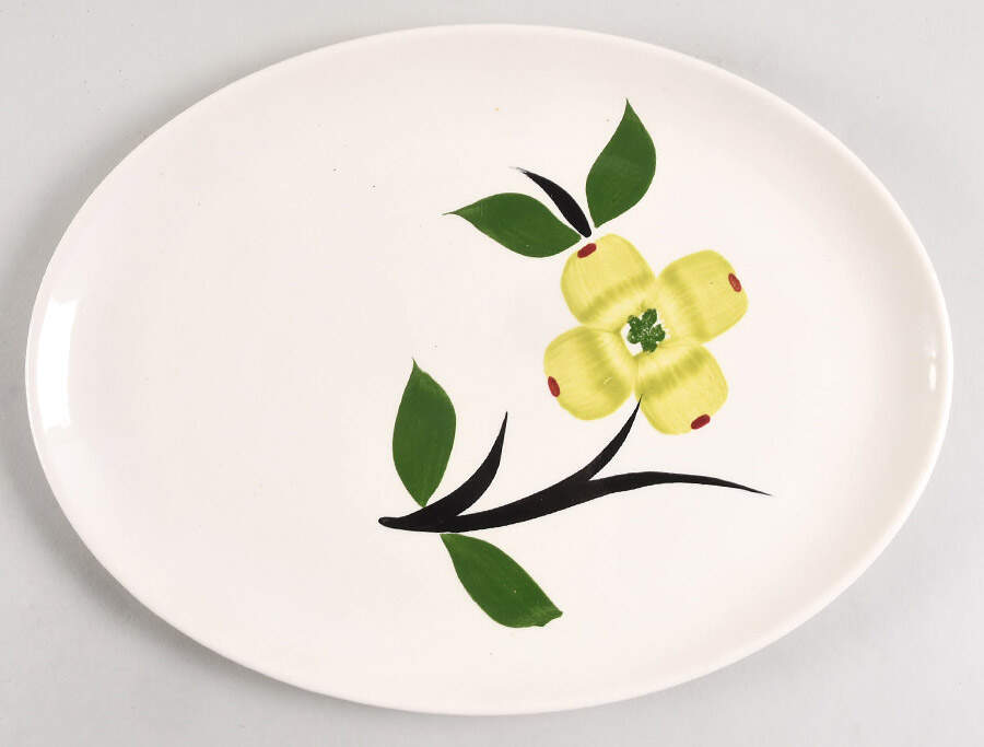 Dixie Dogwood 13" Oval Serving Platter by Joni China-1