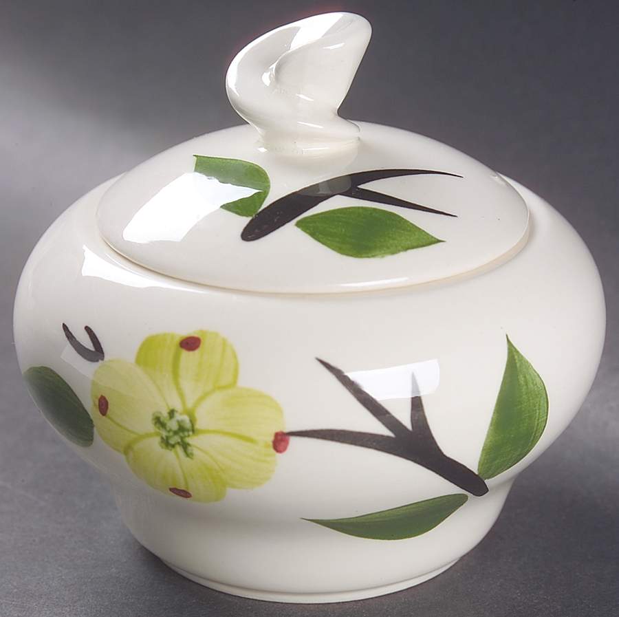 Dixie Dogwood Sugar Bowl & Lid by Joni China-1