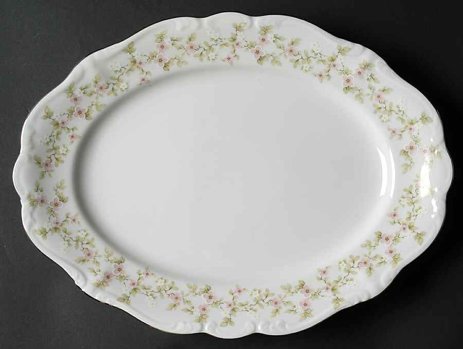 April Blossom 12" Oval Serving Platter by Johann Haviland-1