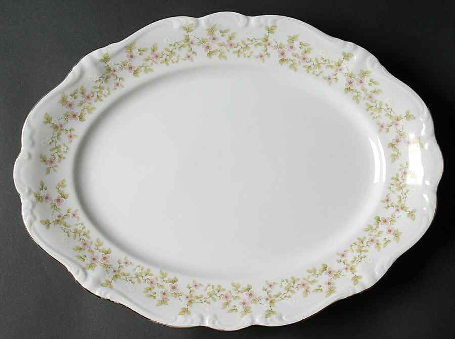 April Blossom 14" Oval Serving Platter by Johann Haviland-1