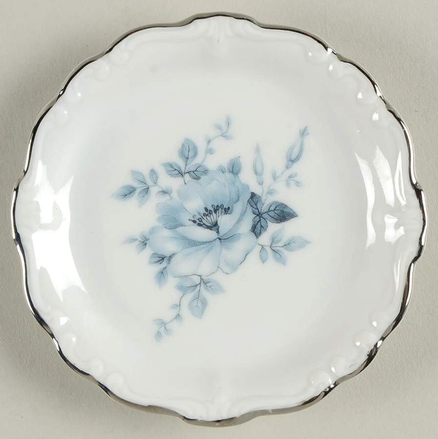 Blue Bouquet Platinum Coaster by Johann Haviland-1