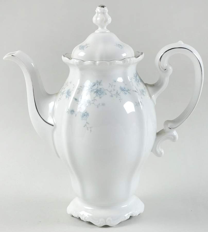 Blue Garland (Bavaria Backstamp) Coffee Pot & Lid by Johann Haviland-1
