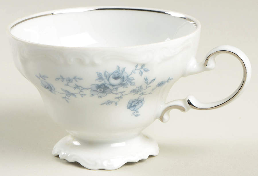 Blue Garland (Bavaria Backstamp) Footed Cup by Johann Haviland-1