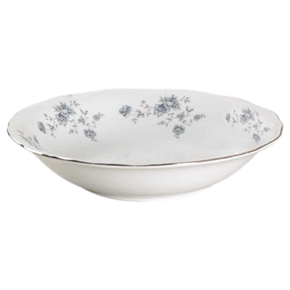 Blue Garland (Bavaria Backstamp) Coupe Soup Bowl by Johann Haviland-1