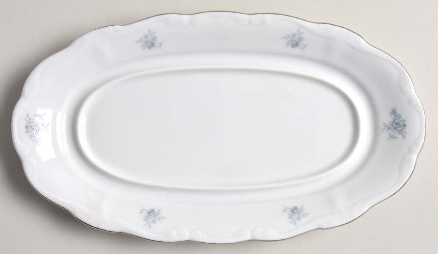 Blue Garland (Bavaria Backstamp) 1/4 Lb Butter No Lid by Johann Haviland-1