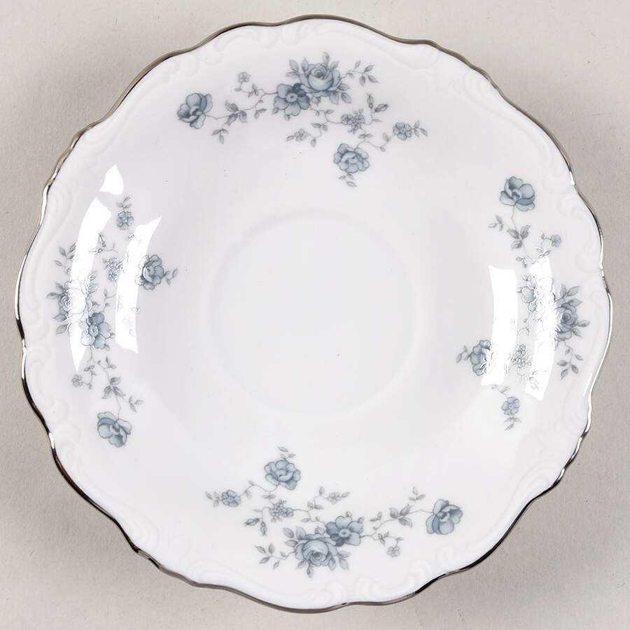Blue Garland (Bavaria Backstamp) Saucer for Flat Cup by Johann Haviland-1