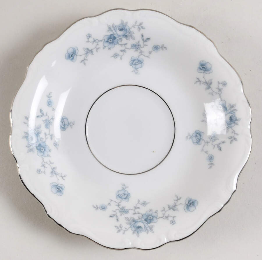 Blue Garland (Bavaria Backstamp) Saucer for Footed Cup by Johann Haviland-1