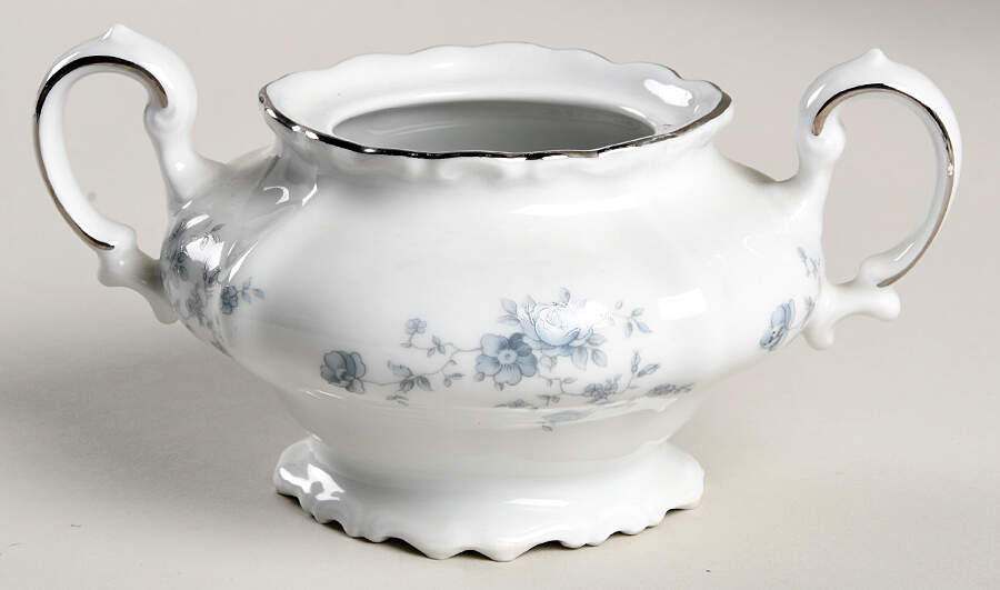 Blue Garland (Bavaria Backstamp) Sugar Bowl No Lid by Johann Haviland-1