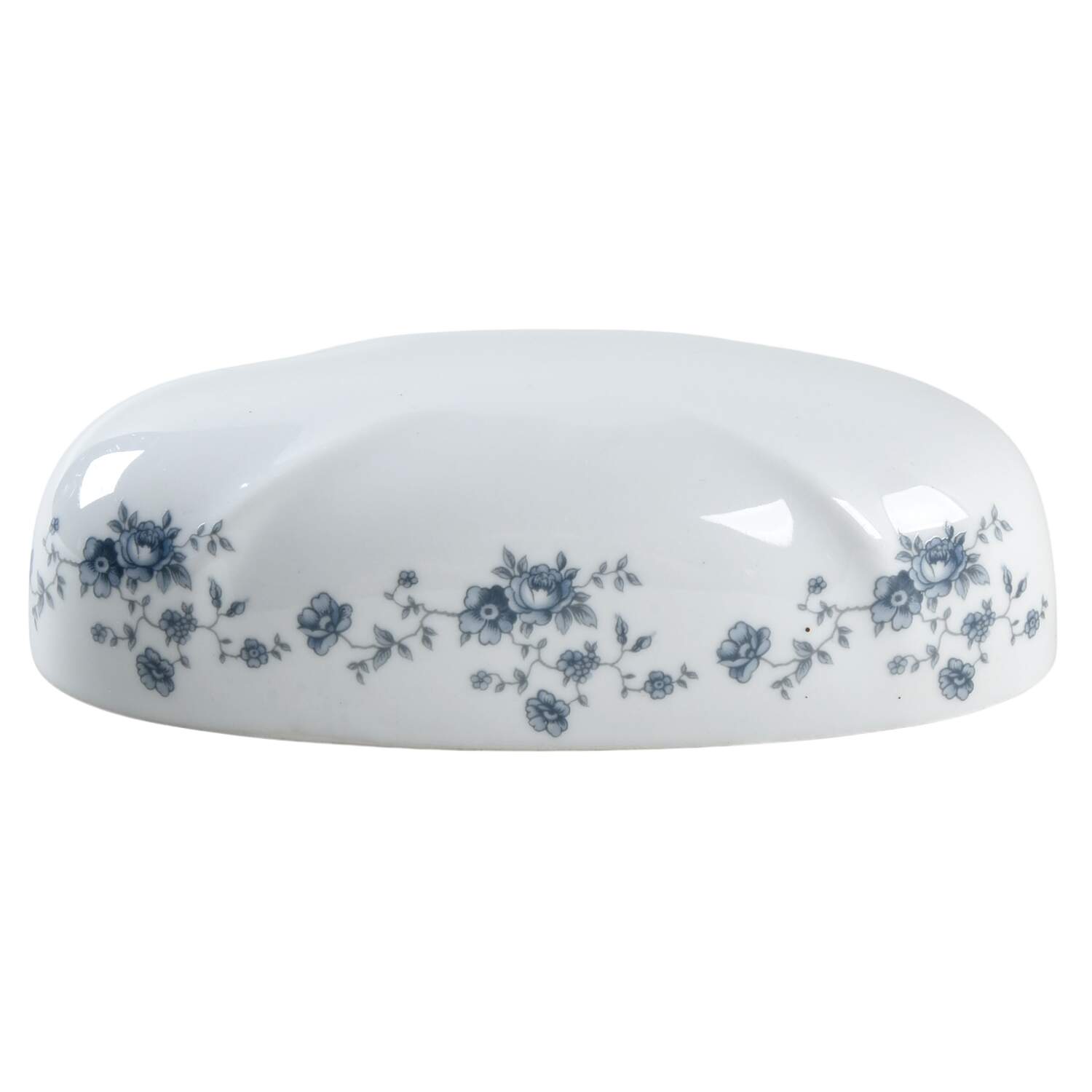 Blue Garland (Bavaria Backstamp) Lid for 1/4 Lb Butter by Johann Haviland-1