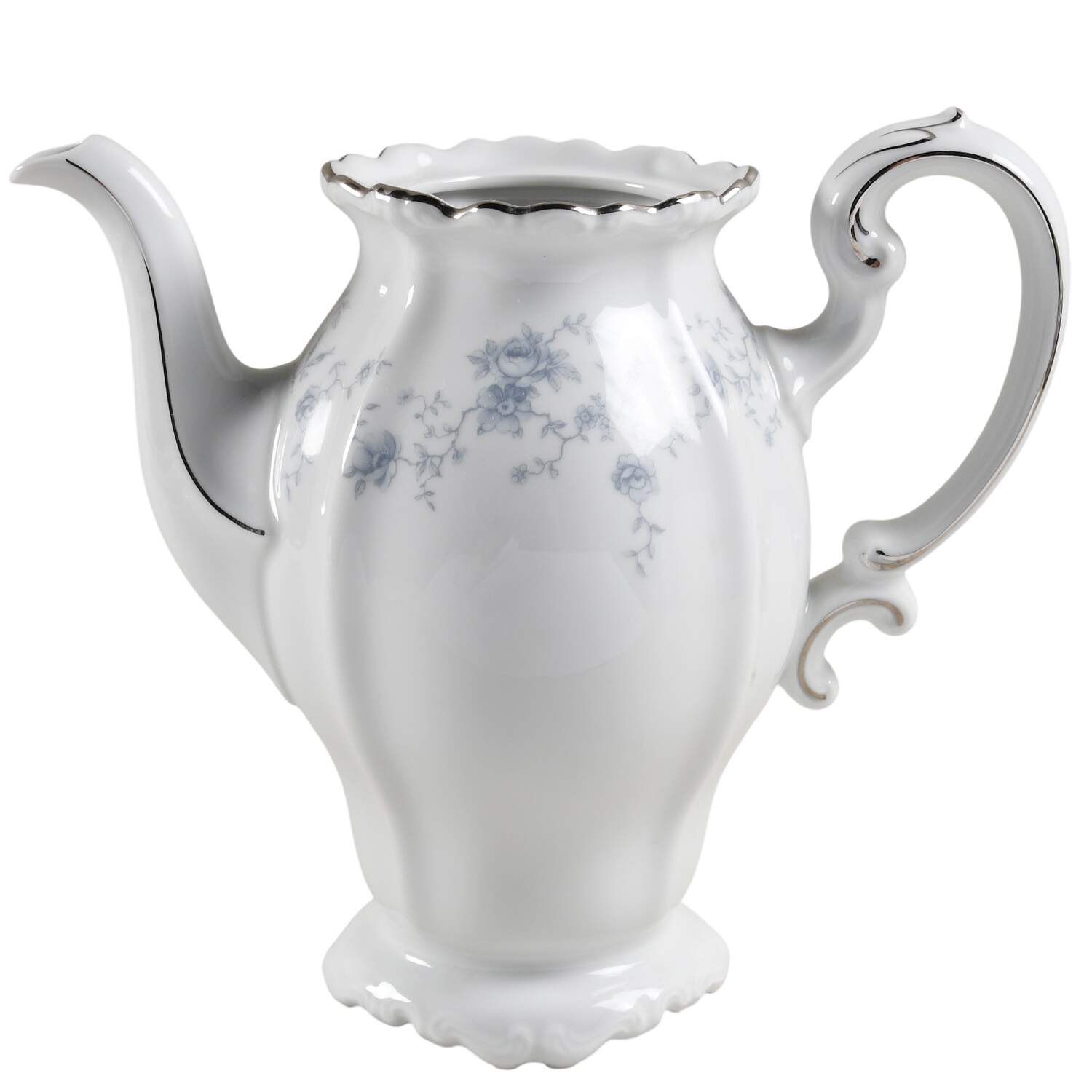 Blue Garland (Bavaria Backstamp) Coffee Pot No Lid by Johann Haviland-1