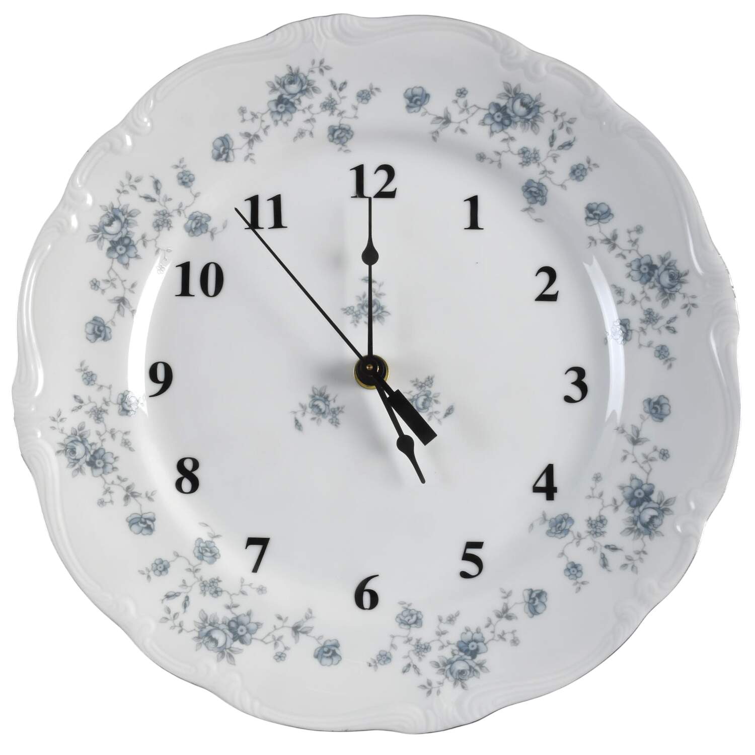 Blue Garland (Bavaria Backstamp) 1-2" depth  Clock Plate HC by Johann Haviland-1