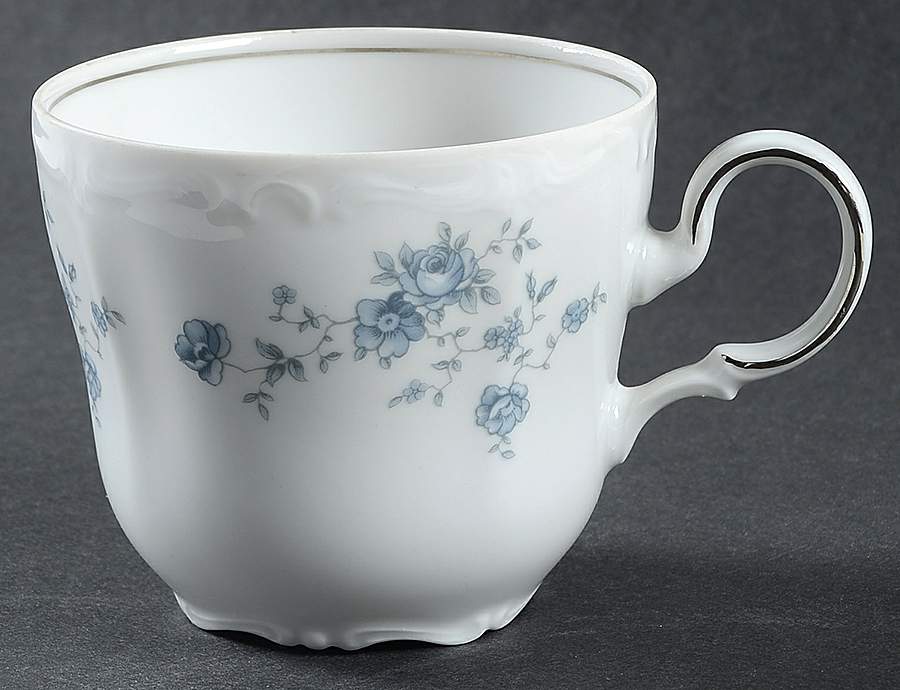 Blue Garland (Bavaria Backstamp) Flat Cup by Johann Haviland-1