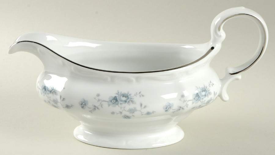 Blue Garland (Bavaria Backstamp) Gravy Boat by Johann Haviland-1