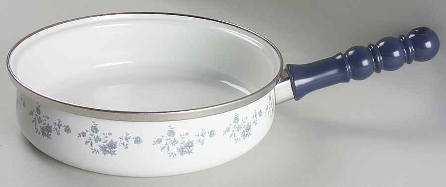 Blue Garland (Bavaria Backstamp) 8" Metal Skillet by Johann Haviland-1