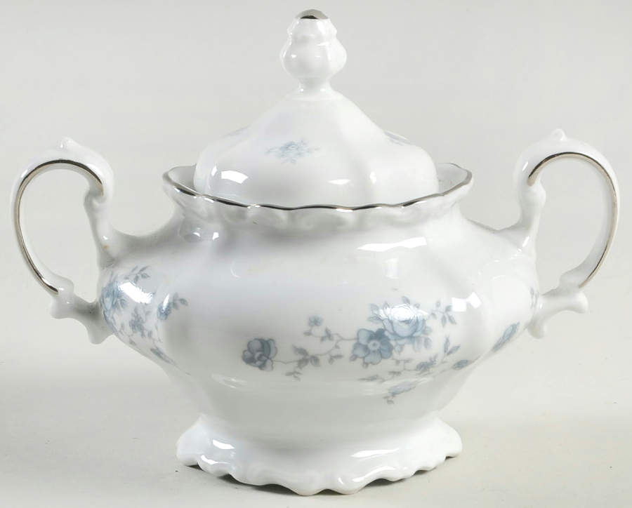 Blue Garland (Thailand Traditions) Sugar Bowl & Lid by Johann Haviland-1