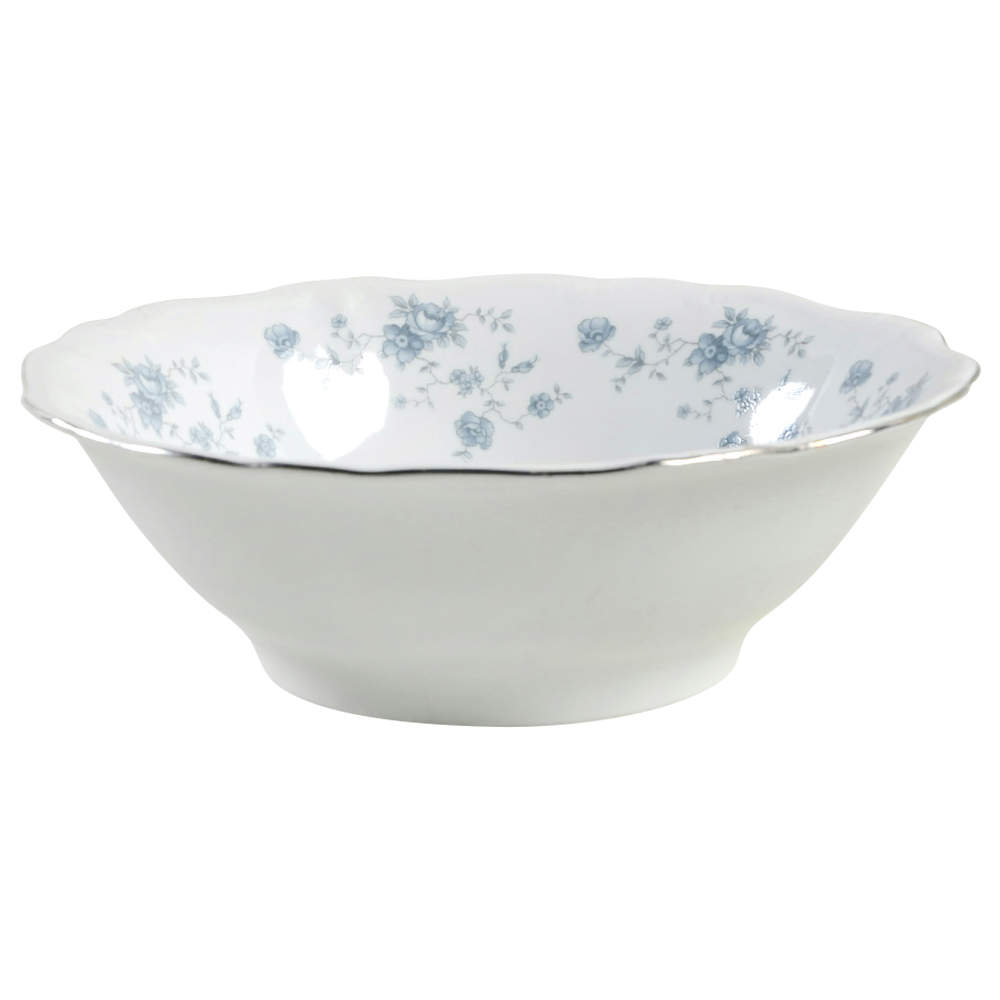 Blue Garland (Thailand Traditions) 8" Round Vegetable Bowl by Johann Haviland-1