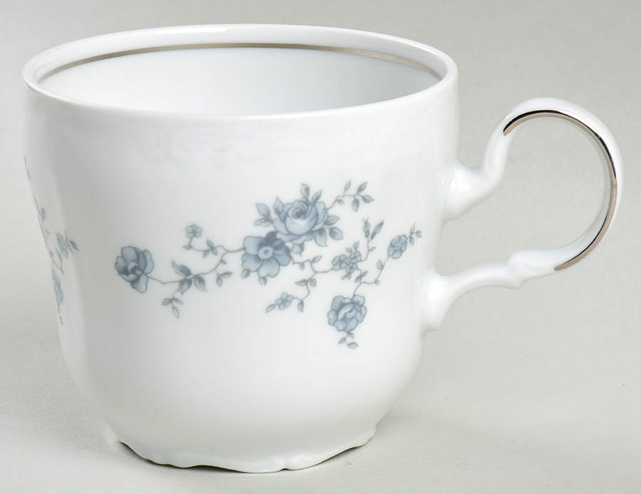 Blue Garland (Thailand Traditions) Flat Cup by Johann Haviland-1