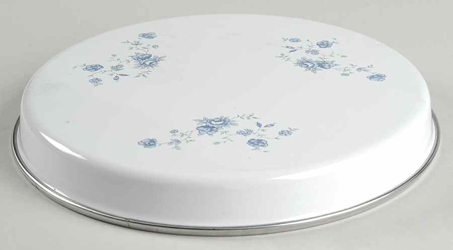 Blue Garland (Thailand Traditions) 8" Steel Individual Stove Cover by Johann Haviland-1