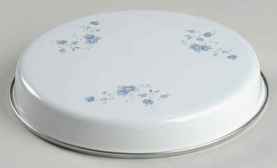 Blue Garland (Thailand Traditions) 6" Steel Individual Stove Cover by Johann Haviland-1