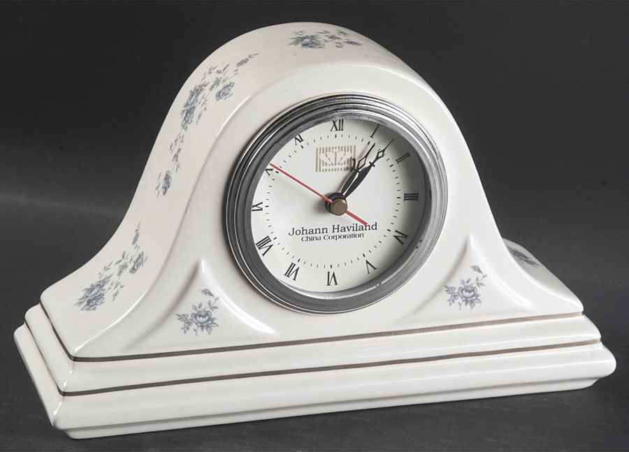 Blue Garland (Thailand Traditions) Mantel Clock by Johann Haviland-1