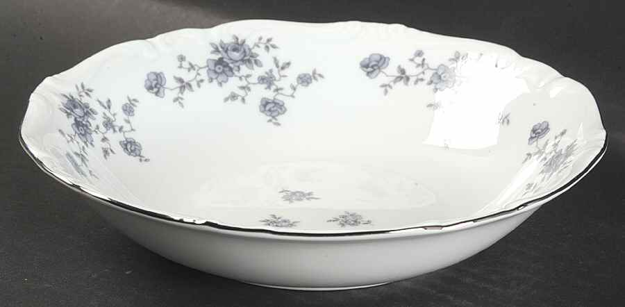 Blue Garland (Thailand Traditions) Coupe Soup Bowl by Johann Haviland-1