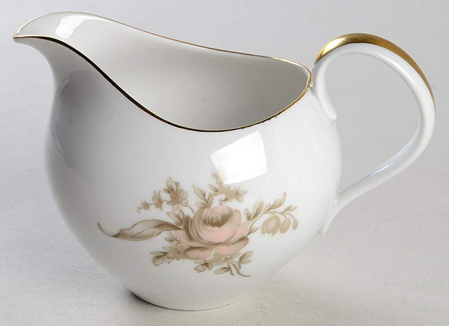 Brown Rose Creamer by Johann Haviland-1