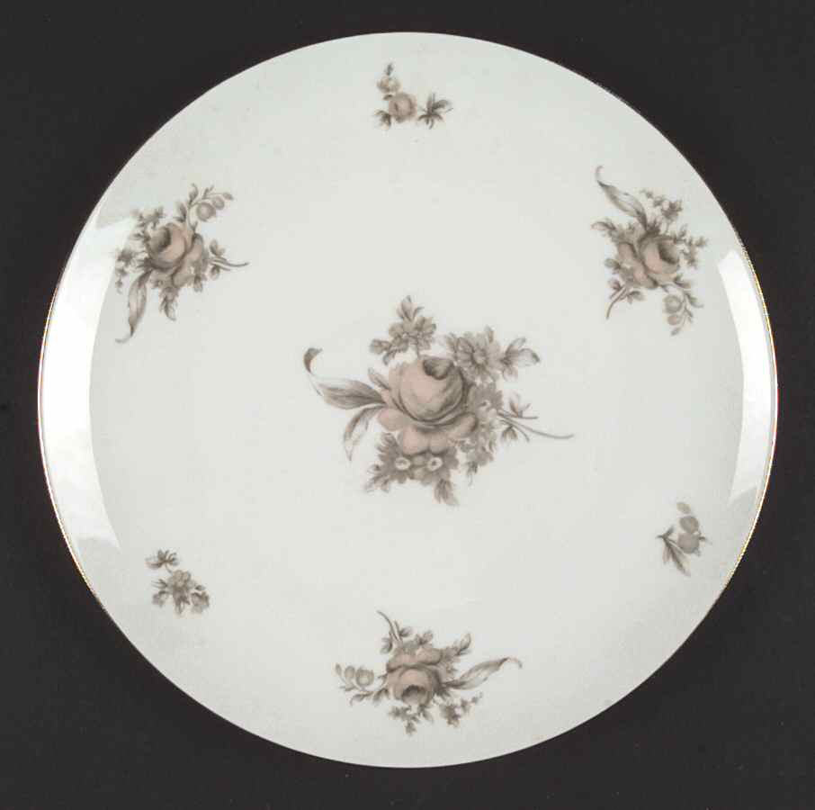Brown Rose Dinner Plate by Johann Haviland-1